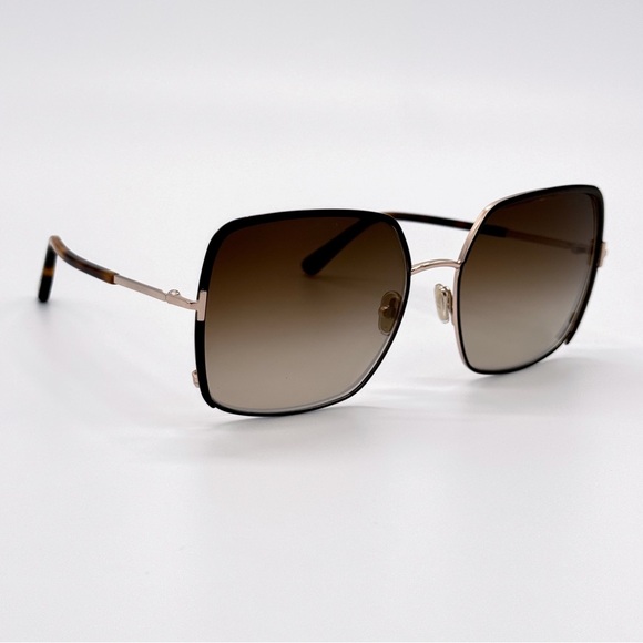 NEW TOM FORD RAPHAELA TF1006 48F WOMEN SUNGLASSES FT1006/S GOLD BROWN - Picture 5 of 9
